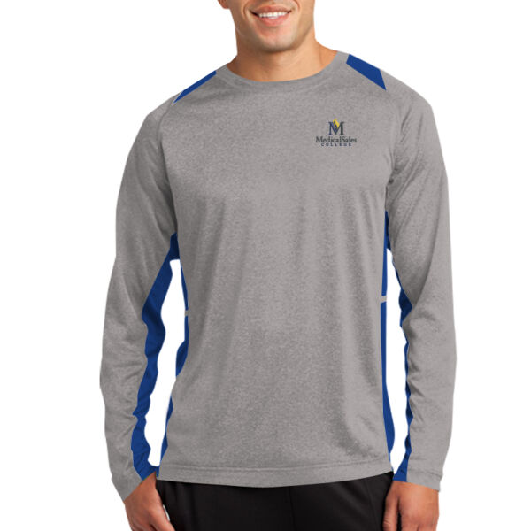   - Long Sleeve Heather Colorblock Contender ™ Tee Thumbnail